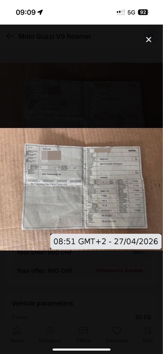 Moto Guzzi Strada: Moto Guzzi V9 Roamer – Usato da Niederweningen venduto da Pyku86 6