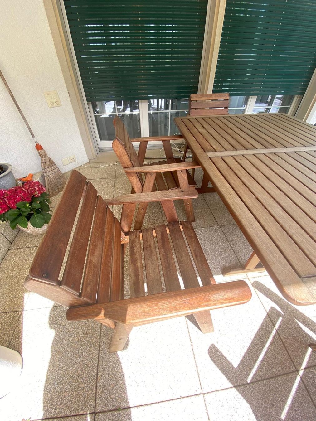 Tischset: Australische Teakholz-Garten-Essgruppe – Gebraucht aus Zürich von Sydney20011 1