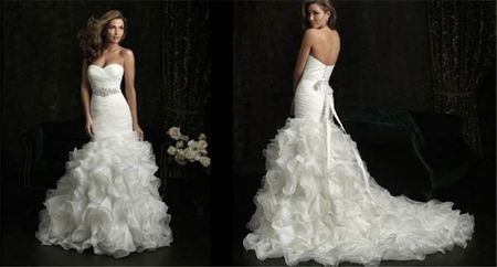 Brautkleid Volants Gr. 38/40 AUSVERKAUF