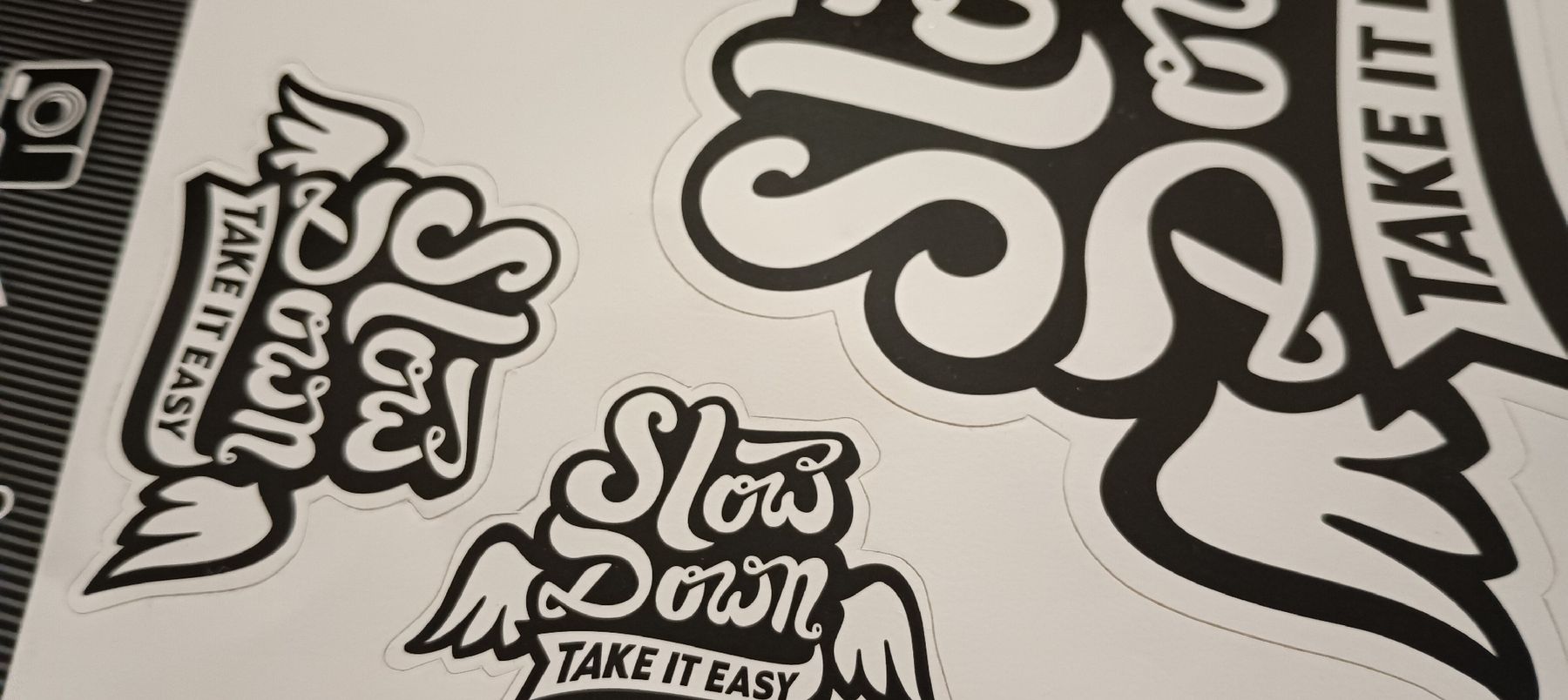 Sticker: 2 Bogen Original Sticker Slow Down Take It Easy – Nuovo (secondo la descrizione) da Basel venduto da kim_872m 2