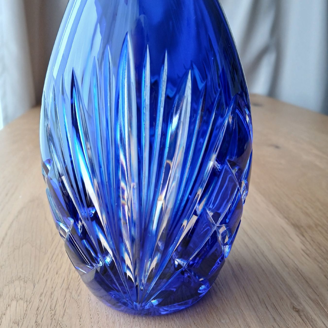 Lambert Caraffe: Val Saint Lambert Edle blaue Kristallkaraffe mit Stopfen,Top – Usato da Frasnacht venduto da ale_g288 4