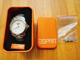 Esprit Uhr Edelstahl Stretcharmband mit Box