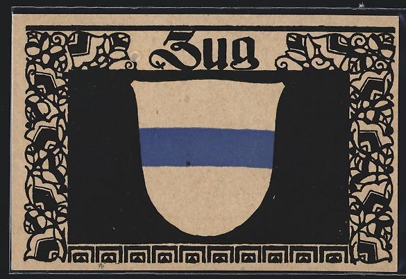 Cartoline postali: AK Schweiz, Wappen von Zug – Usato da Berlin venduto da bartko-reher