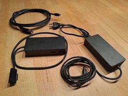 Microsoft Surface Dock, Original-Netzteil, DisplayPort-Kabel