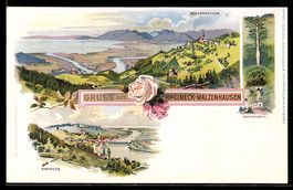Litho Rheineck, Ortsansicht, Ortsansicht