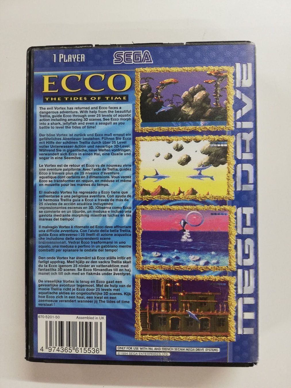 Sega Giochi: Ecco - tides of time / Sega Mega Drive – Usato da St. Gallen venduto da zorro_dc 1