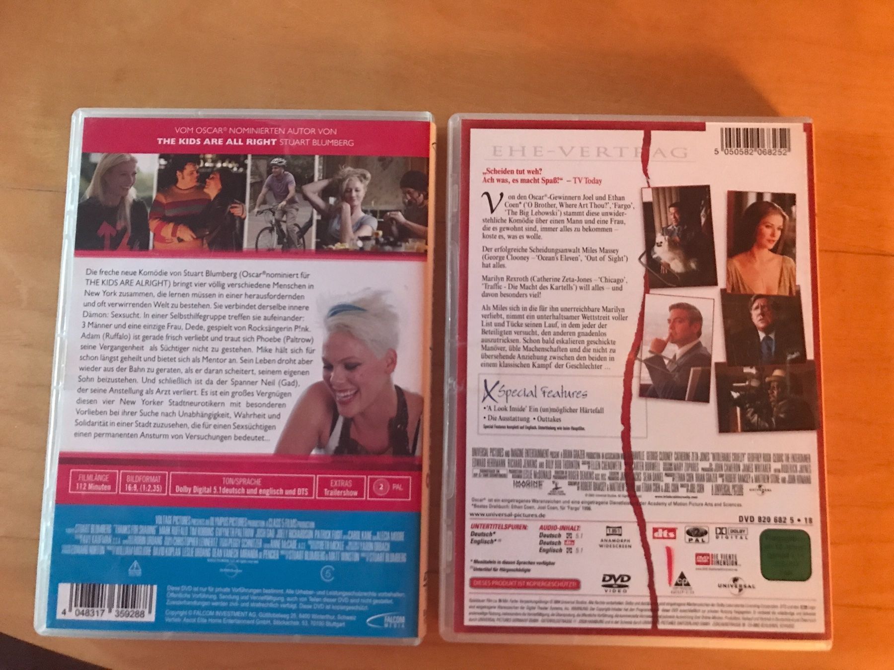 Tutti i DVDs: Thanks for sharing, Ein (un) möglicher – Usato da Schliern b. Köniz venduto da Corinu59 1