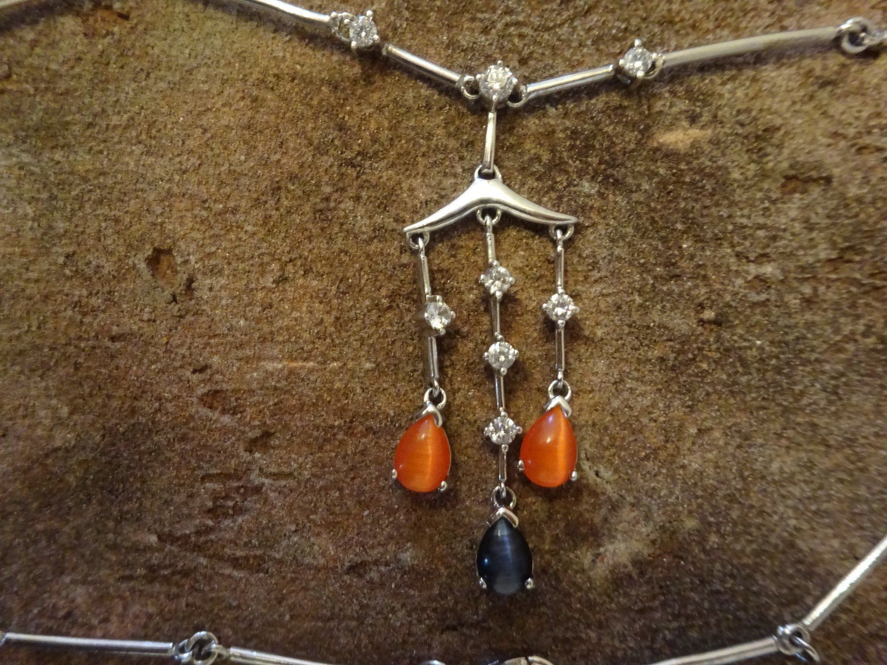 Ketten: Kette Collier Mondstein / 925 Silber – Gebraucht aus Esslingen von FetteSchnecke