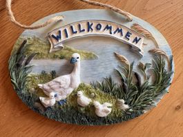 Türschild - Türdeko - Willkommen - Seneca Design