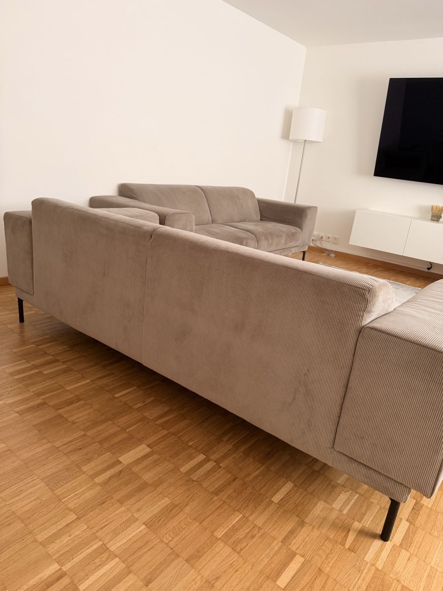 Divani: 2x Sofa 3-Sitzer / Cord / Taupe – Usato da Zürich venduto da arbxhe 3