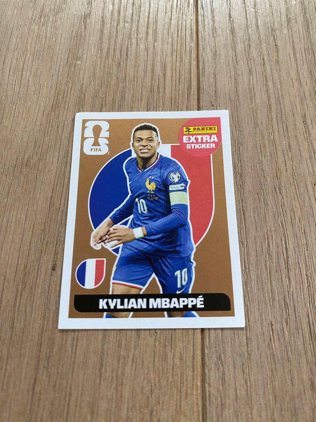 Panini Carte collezionabili: Panini Kylian Mbappé  2026 bronze Extra sticker – Usato da Arlesheim venduto da sandysworld