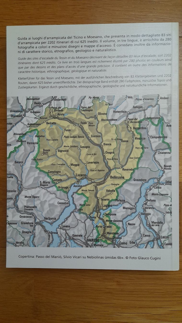 Libri: Kletterführer Tessin & Moesano – Usato da Richigen venduto da lis_qql9 1