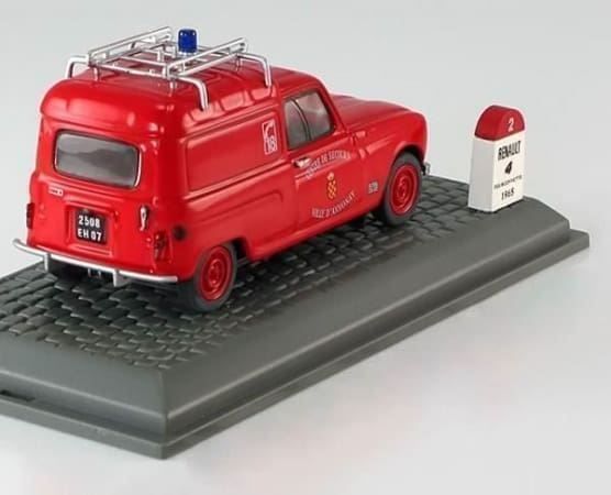 Renault Modellini d'auto: Renault 4 Fourgonnette "Sapeurs Pompiers D' Annonay 1963" – Nuovo e nell'imballaggio originale da Gerlafingen venduto da espero88 3