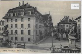Solothurn - Hotel Krone u. Hauptgasse