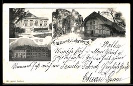 AK Biberist, Gasthaus Bleichenberg, Gebäudeansicht mit Bäume