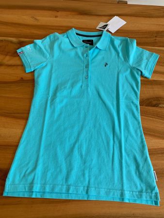 PEAK PERFORMANCE Golf Poloshirt Türkis Grösse M *NEU*