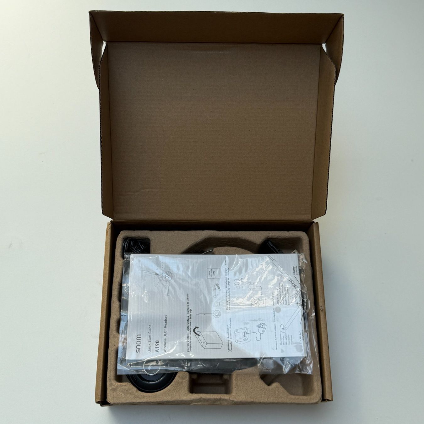 Snom Kopfhörer: Snom A190 DECT Headset kabellos Mono mit Ladestation – Neu (gemäss Beschreibung) aus Luzern von Lumov.24 2