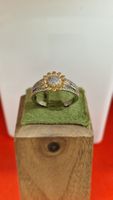 Sonnenblumen Ring , Gold/Silber, Farbe Grösse 19
