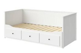 HEMNES Tagesbettgestell/3 Schubladen, weiss, 80x200 cm