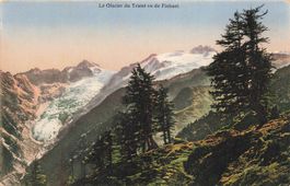 Le glacier du trient vu de finhaut