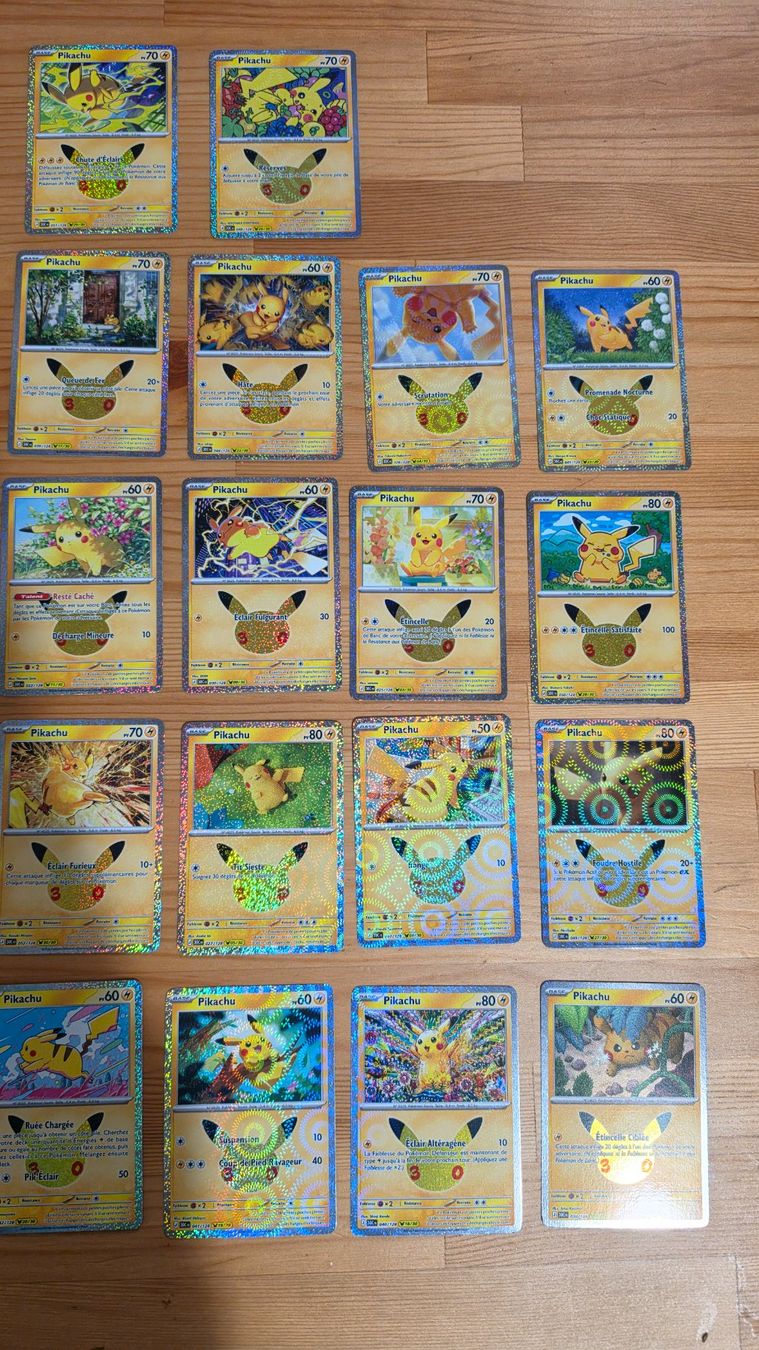 Pokémon Carte collezionabili: Lot 26 Pikachu 30 ans sans double – Usato da Alle venduto da Mystic84 2