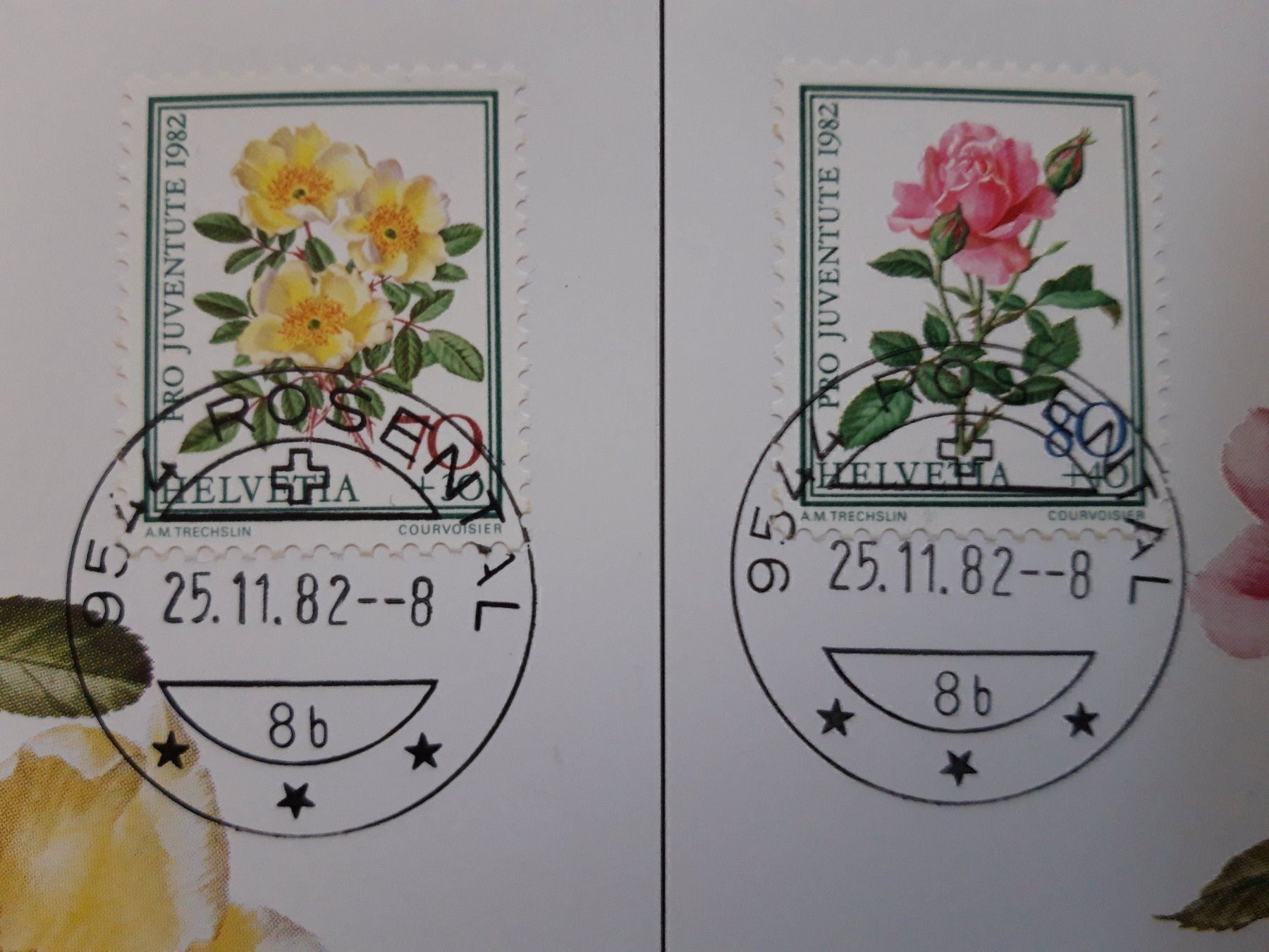 Tutti i francobolli: Kleines Lot Briefmarken Rosen + MK – Usato da Wattenwil venduto da paku48 2