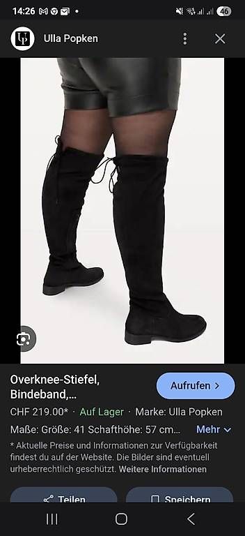 Scarpe da donna: NEUER Overknee Stiefel gr.41 ulla popken – Usato da Hitzkirch venduto da Paedy2 4