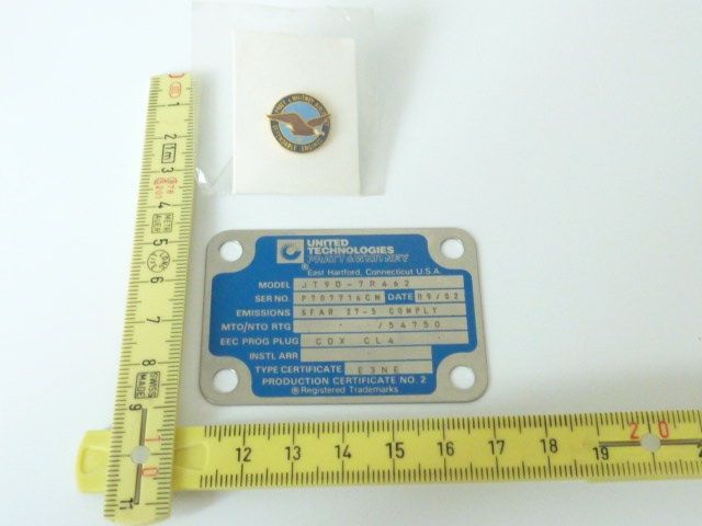 Plaquettes & Badges: Original Triebwerk CERTFICATE plus PIN – D'occasion à Bassersdorf par regatoli 2