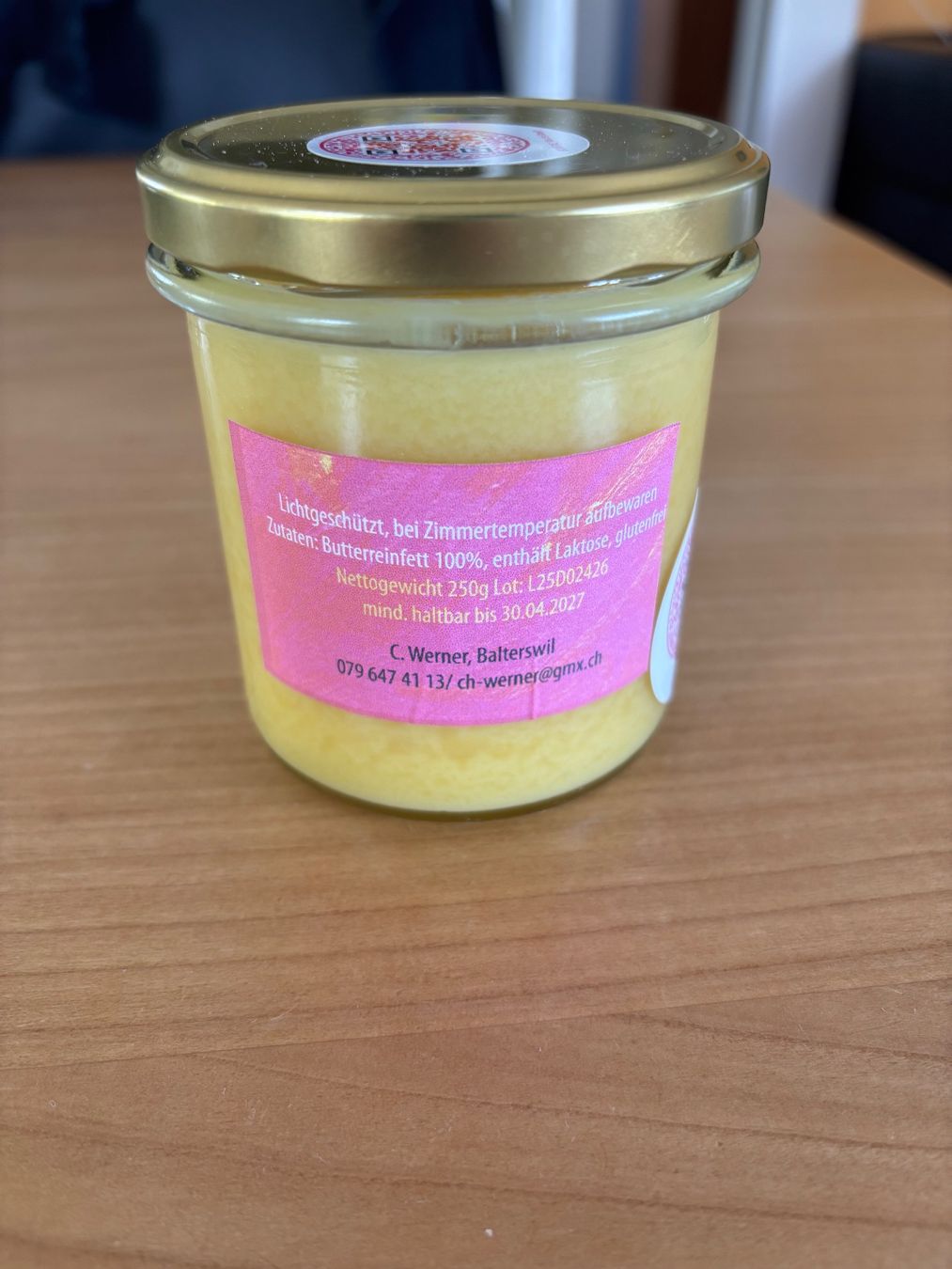 Cibi & Specialità: Ghee aus Schweizer Bio Butter hergestellt – Nuovo e nell'imballaggio originale da Balterswil venduto da Bio2 1