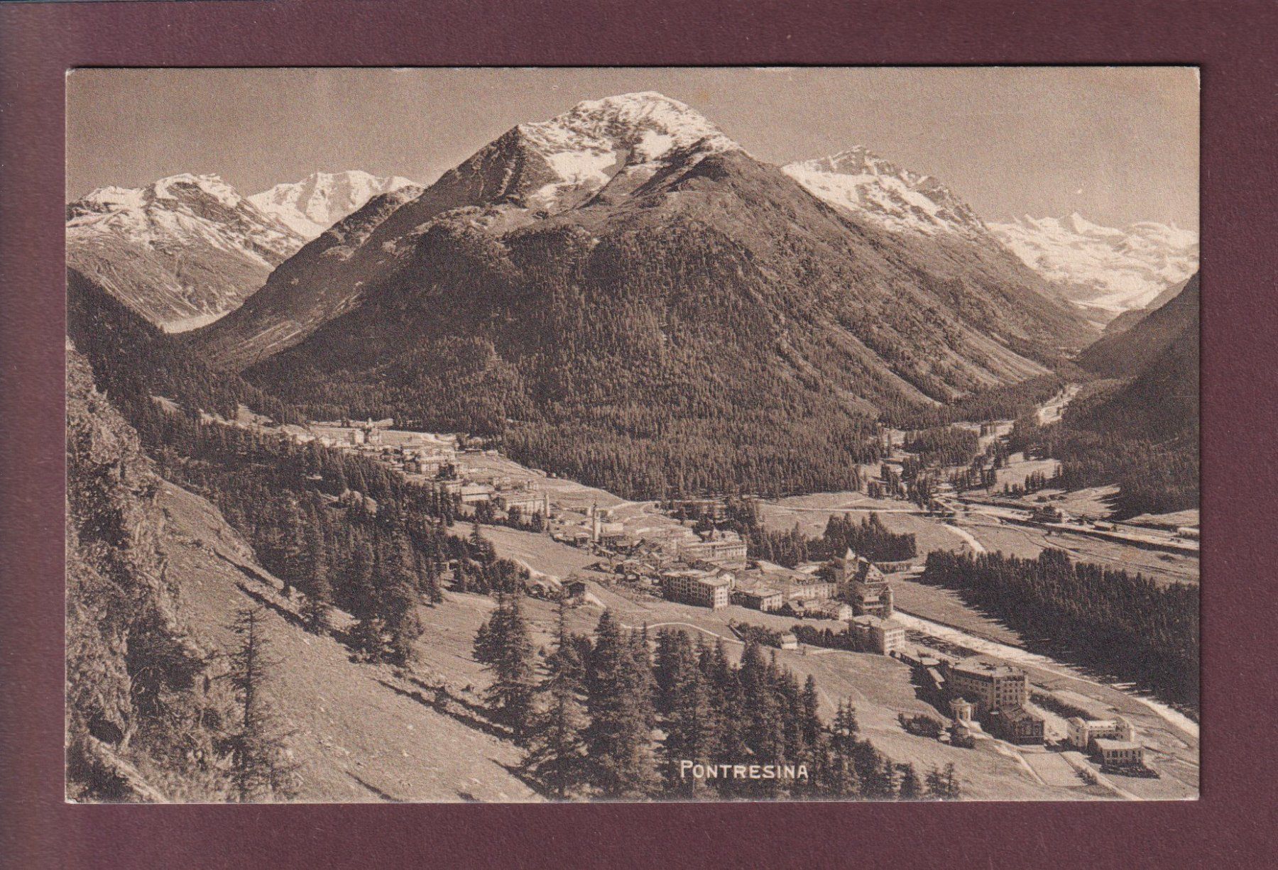 Cartoline postali: PONTRESINA - 1922 – Usato da Pully venduto da nicecards