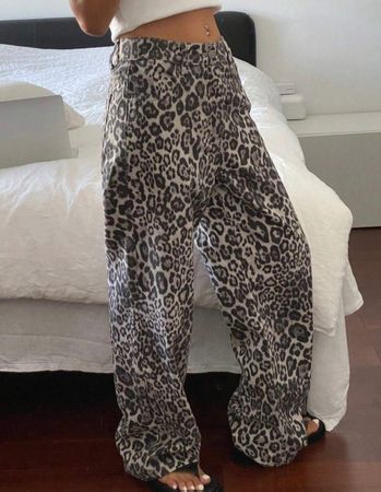 Leopard Print Trousers
