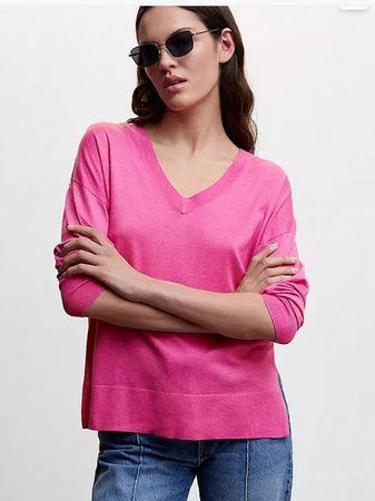 Mango Strickpullover, Strick Shirt Pink, Grösse M, neuwertig