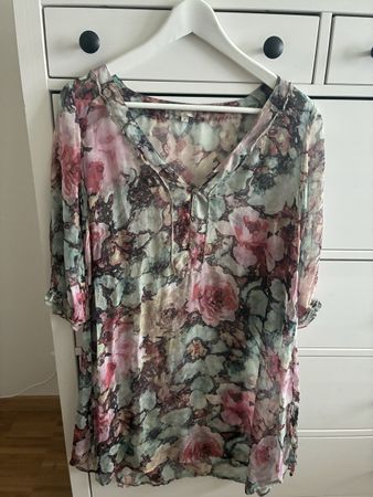 Damen Bluse NILE 100%  Seide Blumenmuster