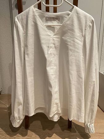 Simpelthen Bluse weiss, Grösse 38, Ideal für den Frühling