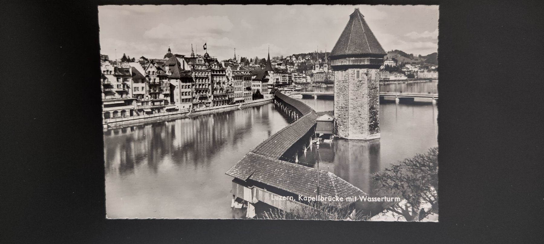 Cartoline postali: Alte Ansichtskarte Luzern - Kapellbrücke mit Wasserturm – Usato da Ohmstal venduto da Lebensfreude05
