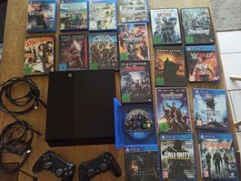 Sony - PlayStation 4 - PS4 FAT / Controller / Spiele / usw.
