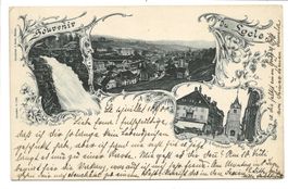 Souvenir du Locle (NE) 3 Bilder - Le Temple français - 1898