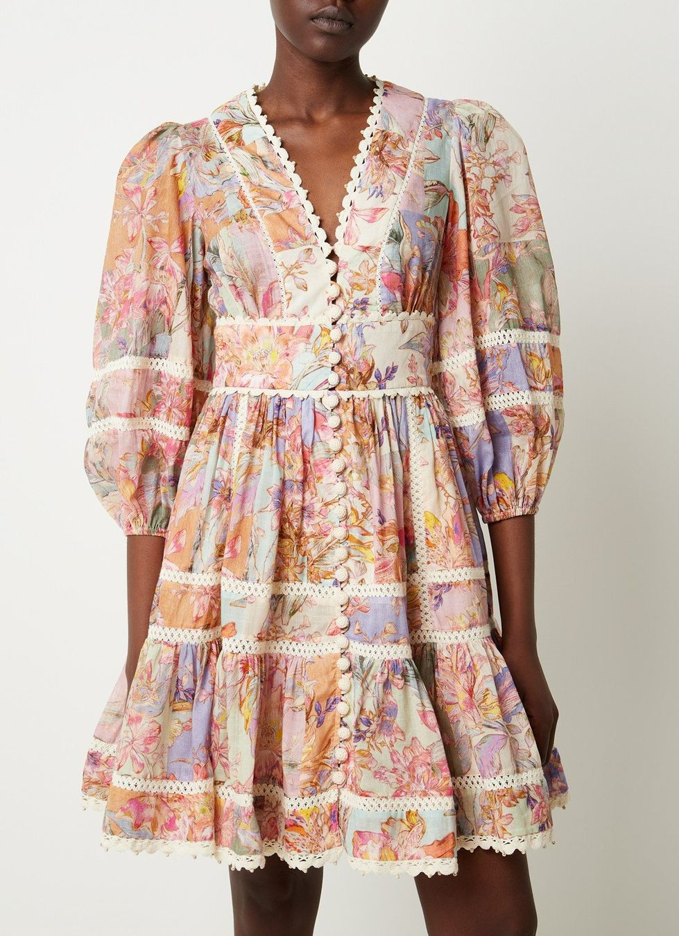 Zimmermann Vestiti: Zimmermann Kleid, Gr. 2/M, Leinen und Baumwolle – Usato da Genève venduto da latestthought