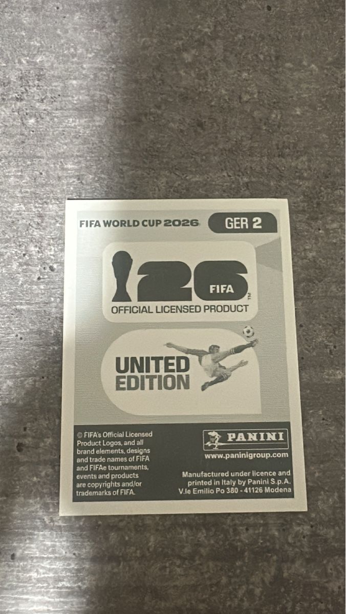 Panini Sammelbilder & Trading cards: GER 2 , FIFA WORLD CUP 2026 PANINI  – Neu (gemäss Beschreibung) aus Frauenfeld von 1PegPeg1 1