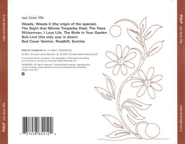 CD: CD Pulp - We love life (2001) – Usato da Möriken AG venduto da mineralia 1