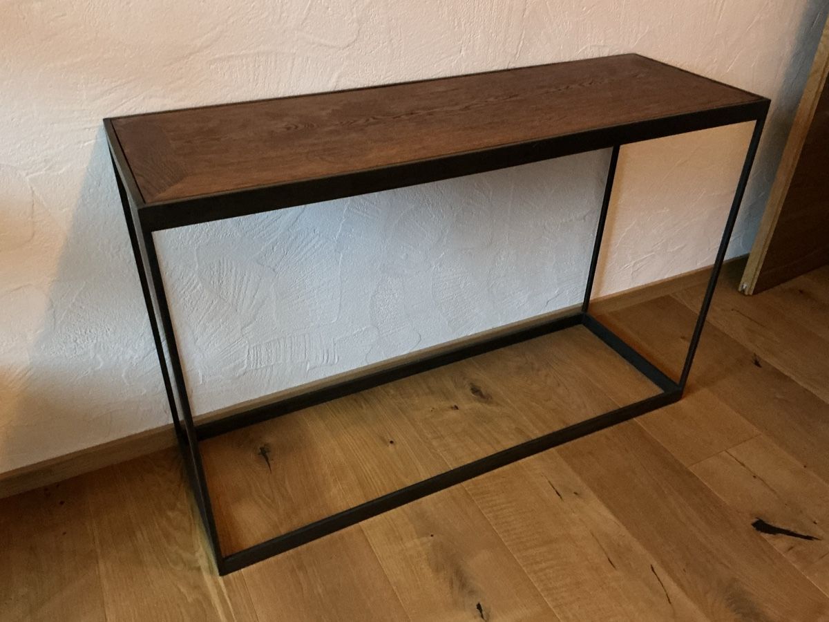 Scaffali: Regal - Konsole Metall Eiche Echtholzfurnier – Usato da Azmoos venduto da spencer-hill 1