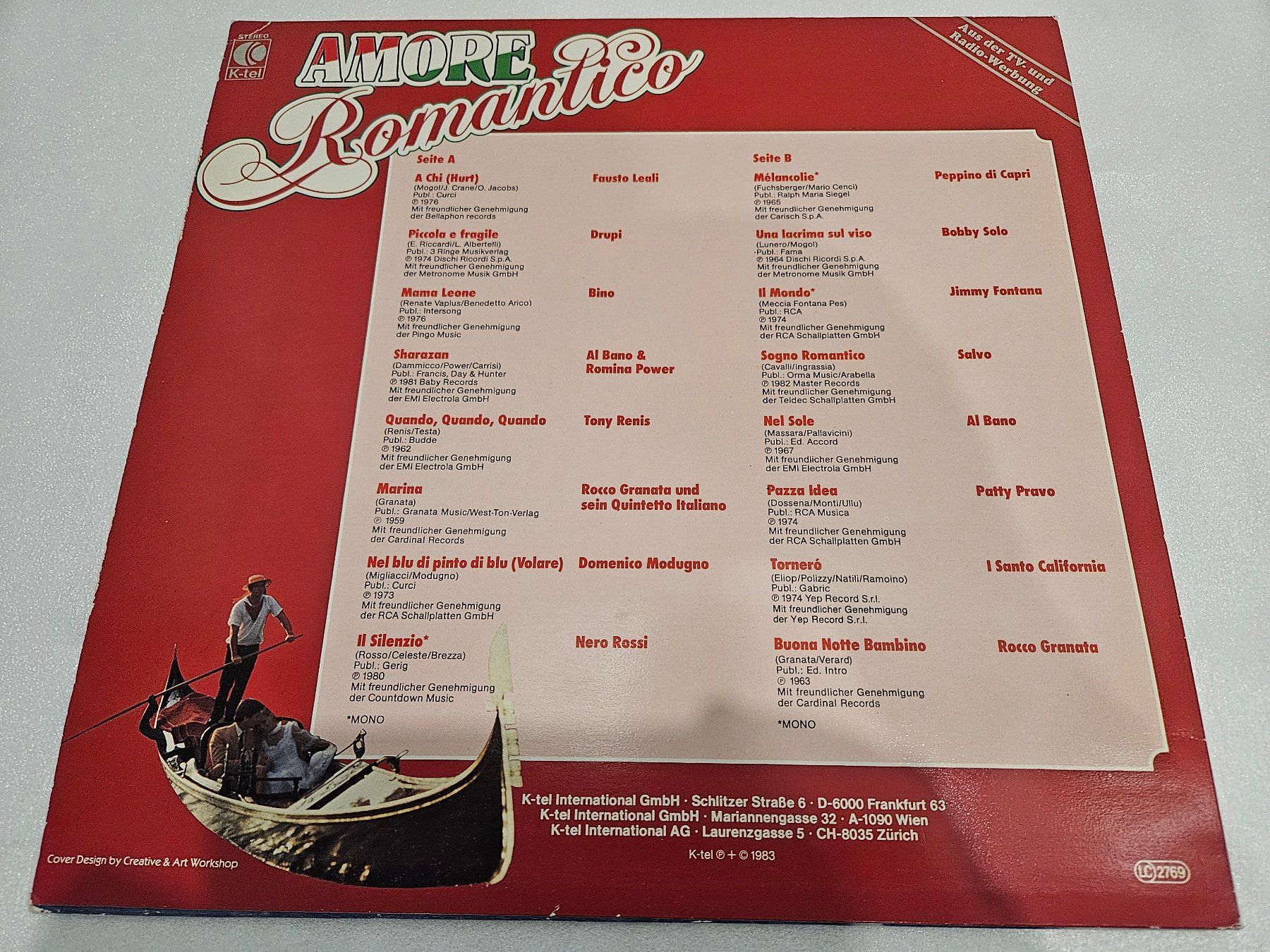 Dischi in vinile: Amore Romantico (LP, Pop, Compilation) – Usato da Uster venduto da Vinyl-Leidenschaft 1