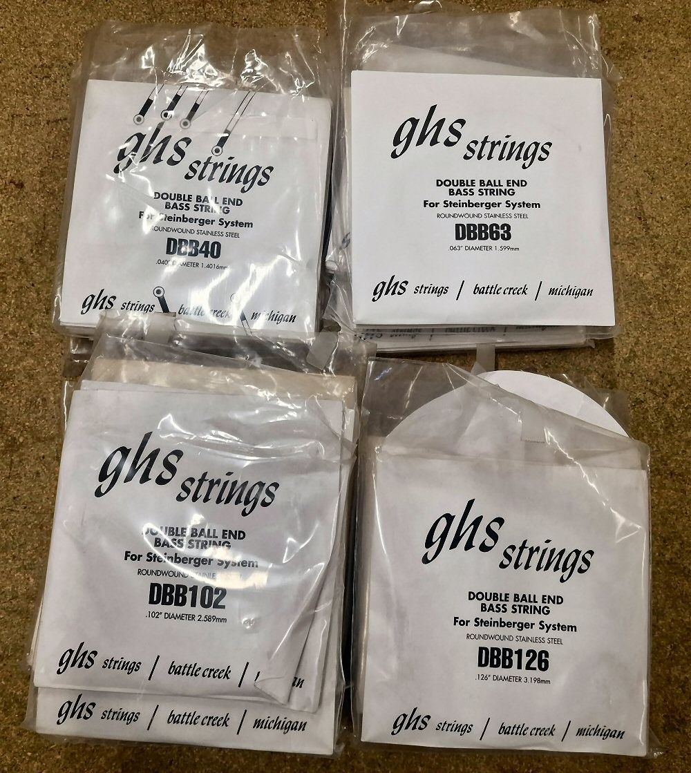 Musikinstrumente: GHS Electric Bass Single Strings Pack - 56pcs!!!!! – Neu und originalverpackt aus Zofingen von Rodeln