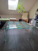 Glastisch gratis abzugeben  100x100x42cm