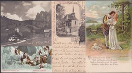1890-1930, ALBUM mit 100 Ansichts- und Glückwunschkarten