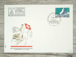TR100 Enveloppe Suisse + Timbre 1968