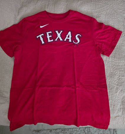 Nike Texas Rangers T-Shirt Rot Grösse L, wie neu