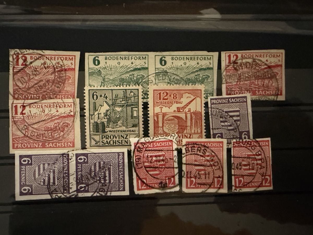 Tous les timbres: Briefmarken Provinz Sachsen diverse Werte – D'occasion à Meierskappel par Hala03