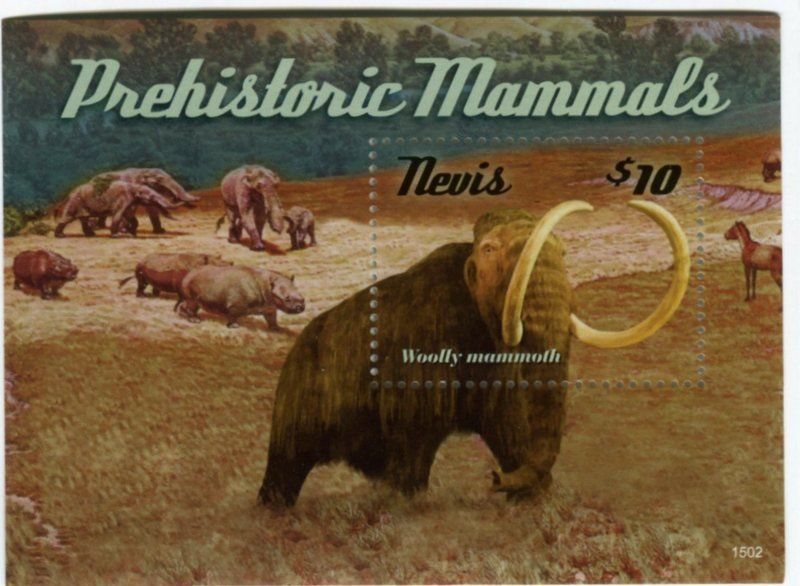 Tous les timbres: Block "Mammut". Nevis – Neuf avec emballage d'origine à Basel par Butsch5