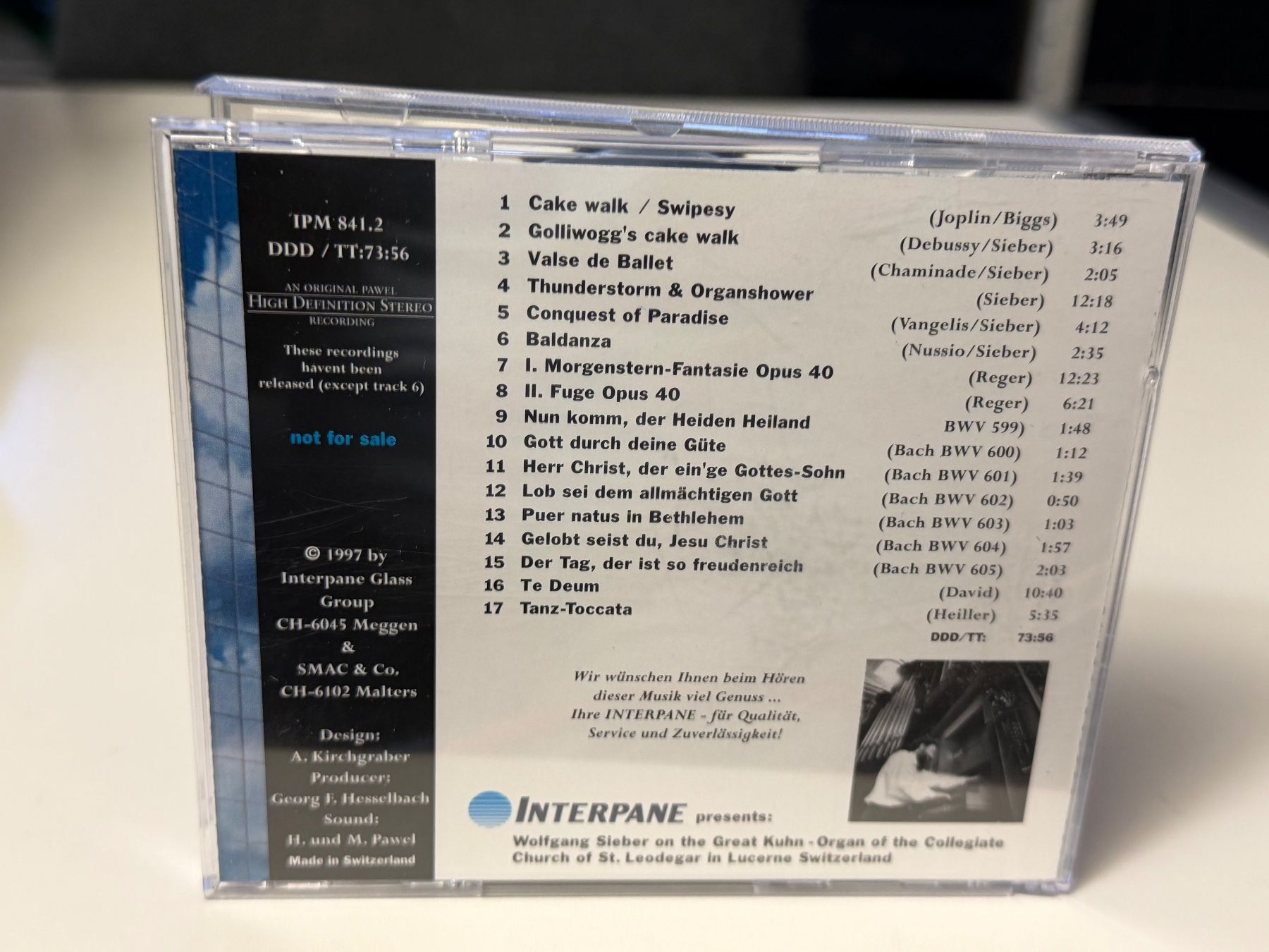 CD: Wolfgang Sieber - The Magic Organ - HB21D – Nuovo (secondo la descrizione) da Küsnacht ZH venduto da Jazztilldawn 1